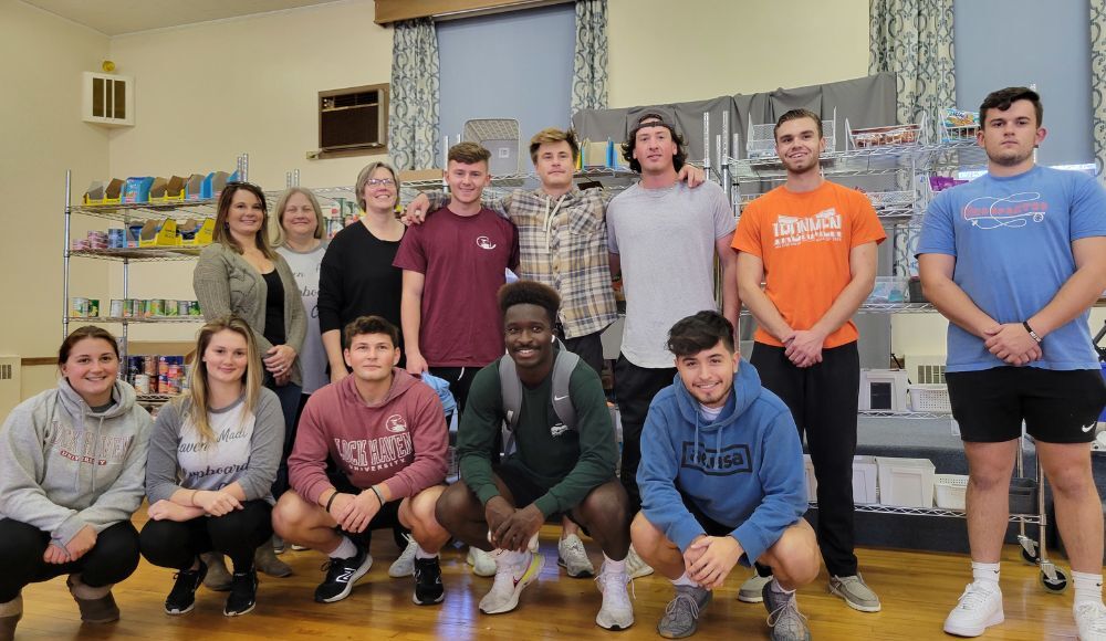 lock haven men's soccer team hunger bowl 2022